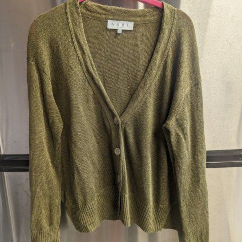 NHBT - Moss Green Women's Cardigan